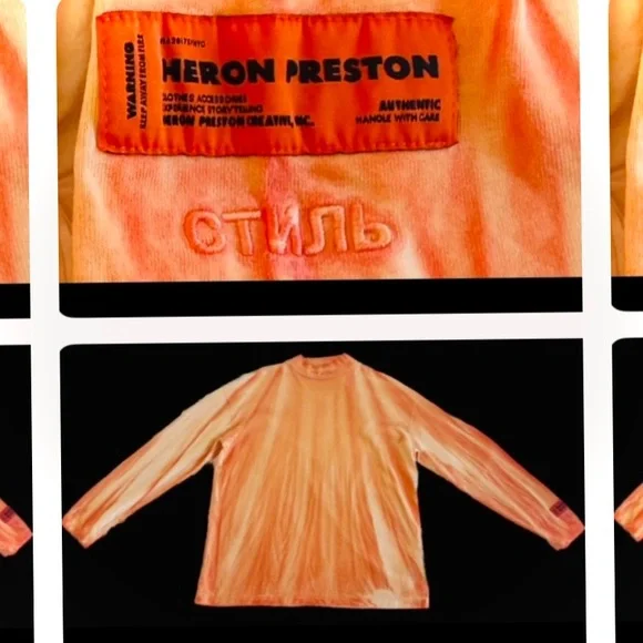 HERON PRESTONLStonewashed Mock Turtleneck Organic Cotton “Men’s” L/S Top